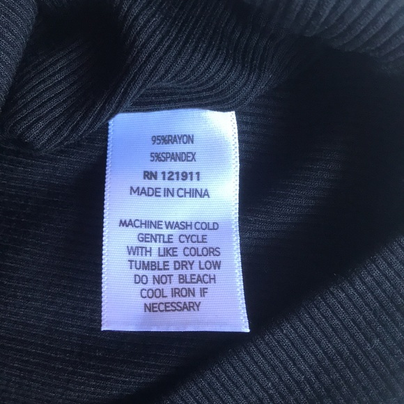 NWT | LNA | Ribbed One Shoulder Black Tank Top Size S - Picture 7 of 7